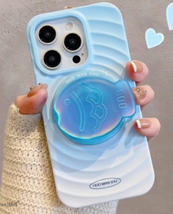 Personalized Gradient Ripple Circle For 15 Phone Cases